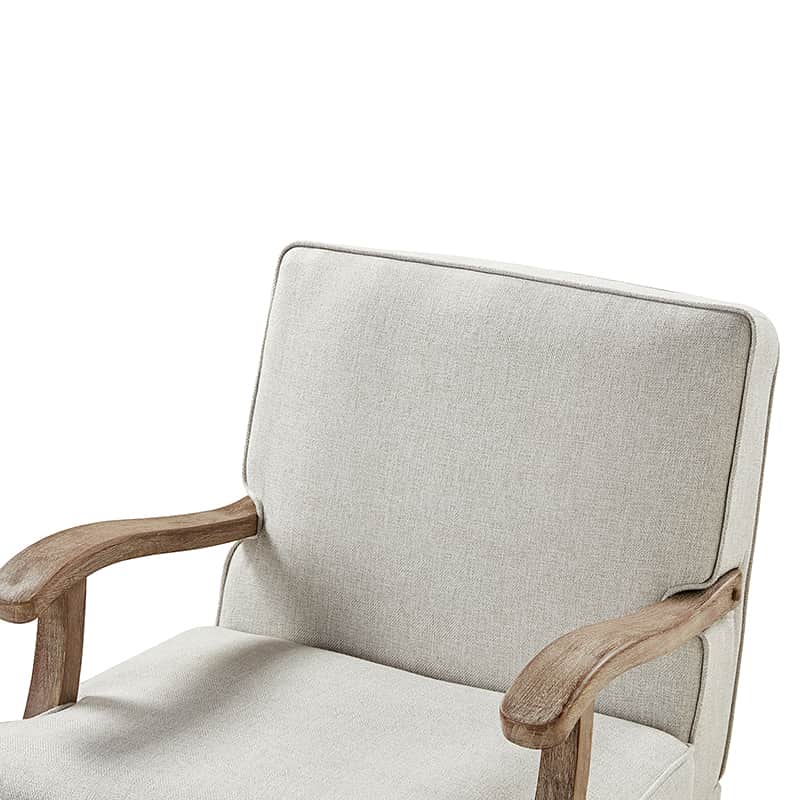 Randolph Farmhouse Upholstered Accent Chair with Wooden Legs(Optional Types)