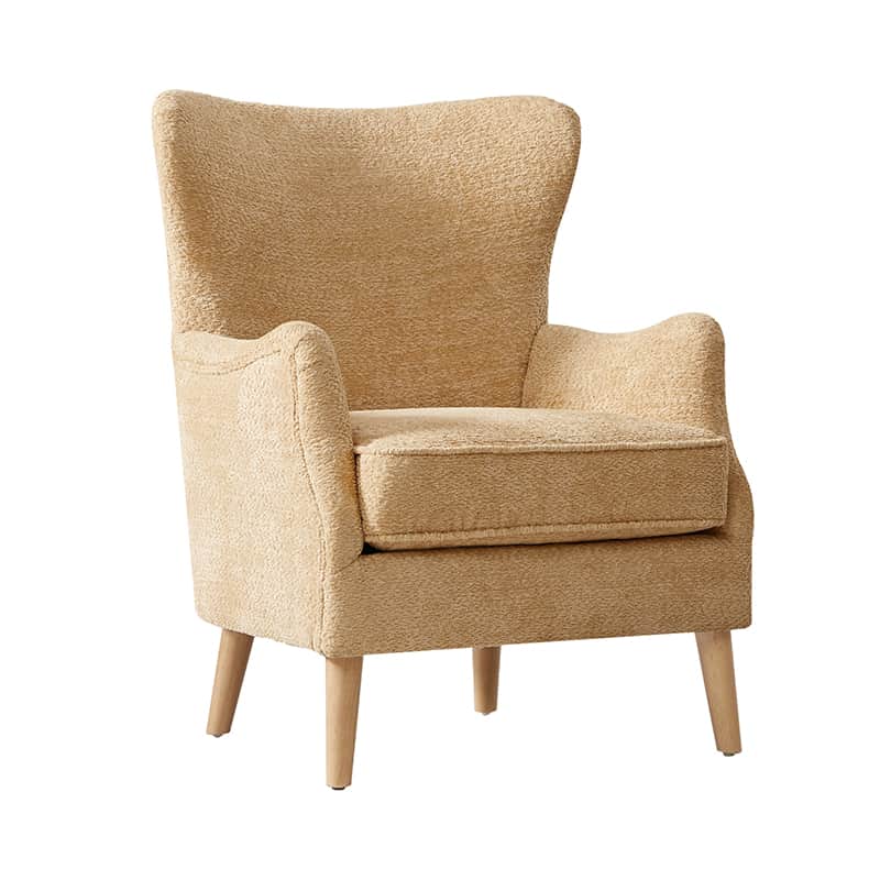 Dorothy Upholstered Armchair with Rubber Wood & Durable Legs