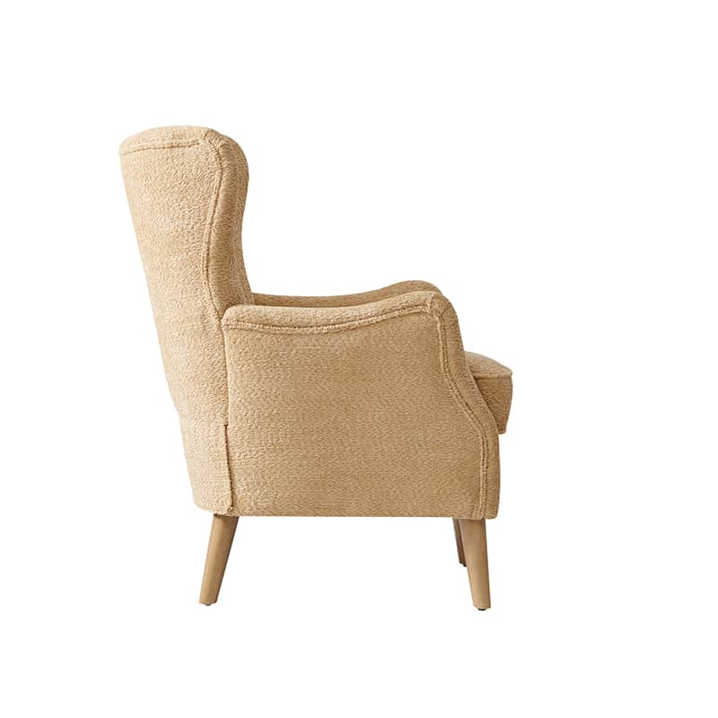 Dorothy Upholstered Armchair with Rubber Wood & Durable Legs