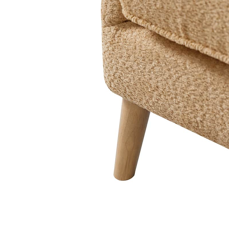 Dorothy Upholstered Armchair with Rubber Wood & Durable Legs