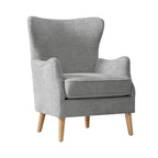 Dorothy Upholstered Armchair with Rubber Wood & Durable Legs