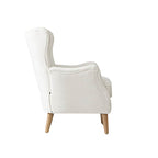 Dorothy Upholstered Armchair with Rubber Wood & Durable Legs