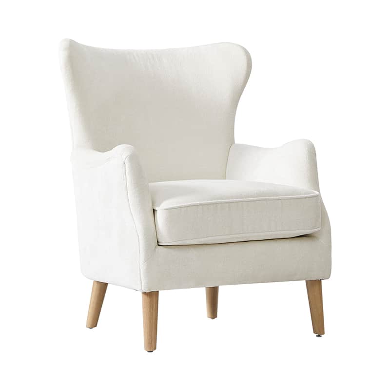 Dorothy Upholstered Armchair with Rubber Wood & Durable Legs