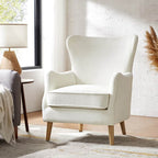 Dorothy Upholstered Armchair with Rubber Wood & Durable Legs