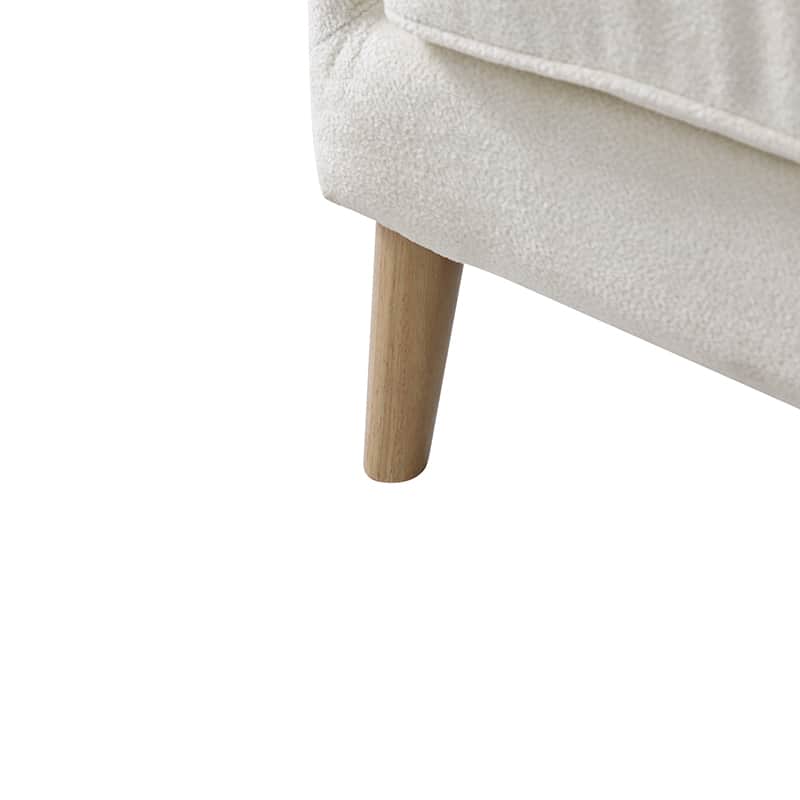 Dorothy Upholstered Armchair with Rubber Wood & Durable Legs