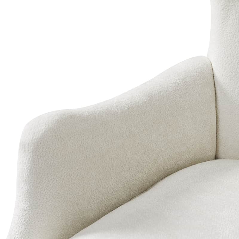 Dorothy Upholstered Armchair with Rubber Wood & Durable Legs