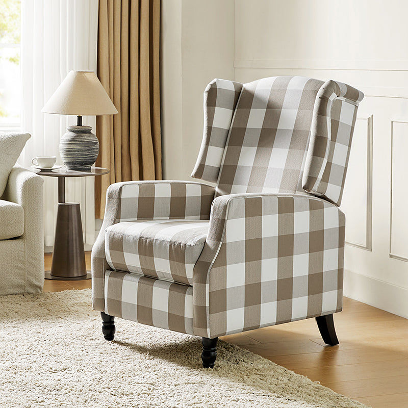 Lilith Upholstered Recliner Chair with Adjustable Backrest & Footrest