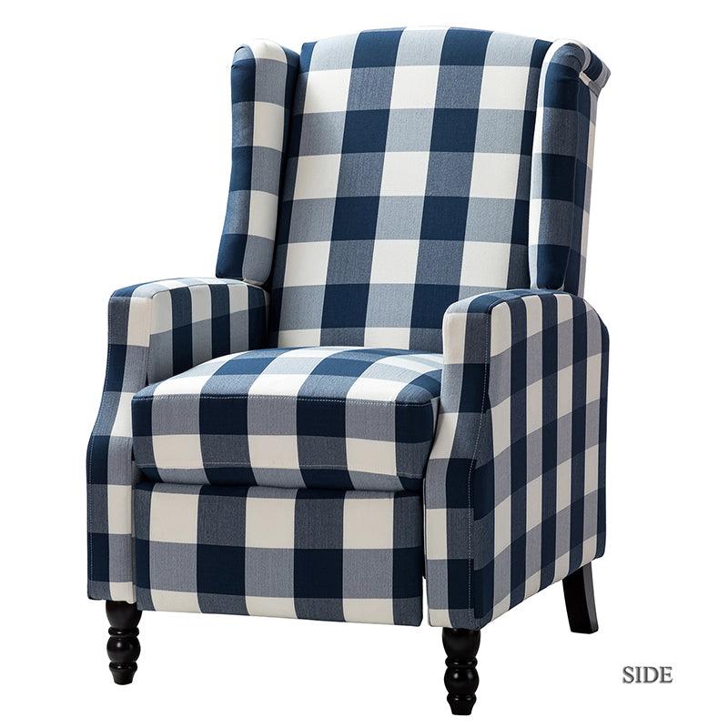 Lilith Upholstered Recliner Chair with Adjustable Backrest & Footrest