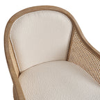 Audrey  Farmhouse Rattan Solid Wood Armchair