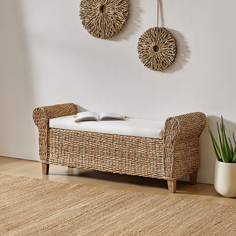Coastal Charm: Wilhelm Rattan Storage Bench