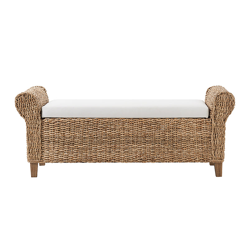 Coastal Charm: Wilhelm Rattan Storage Bench