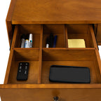 Charlotte Mid-century Modern 60 Computer Desk with Cable Management & Charging Station