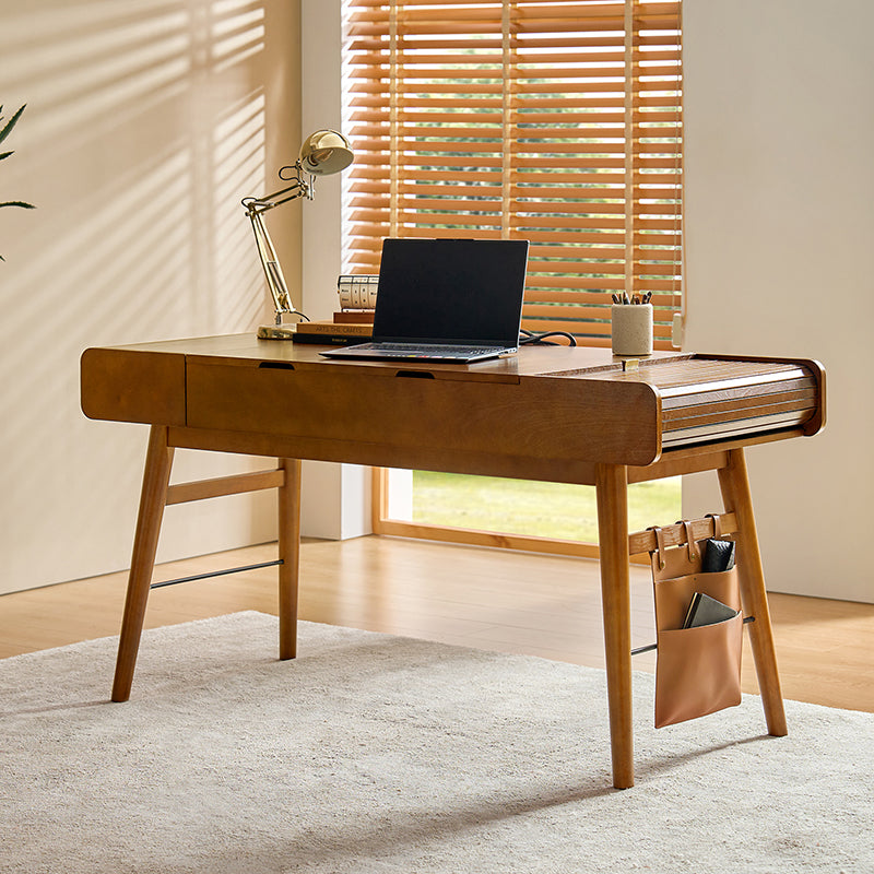 Reg  Mid-century Desk with Two Power Outlets