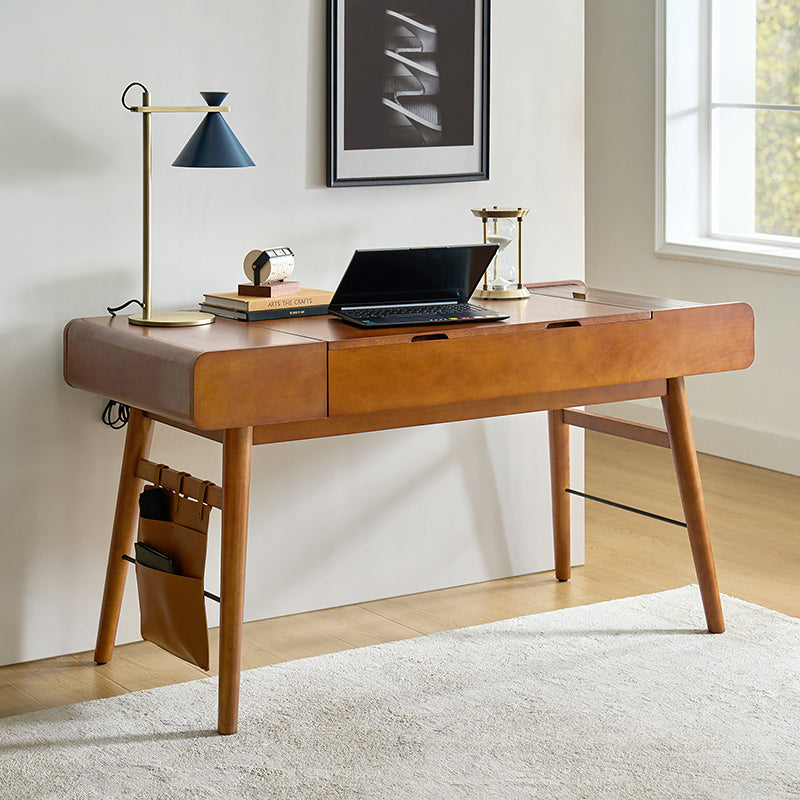 Reg  Mid-century Desk with Two Power Outlets