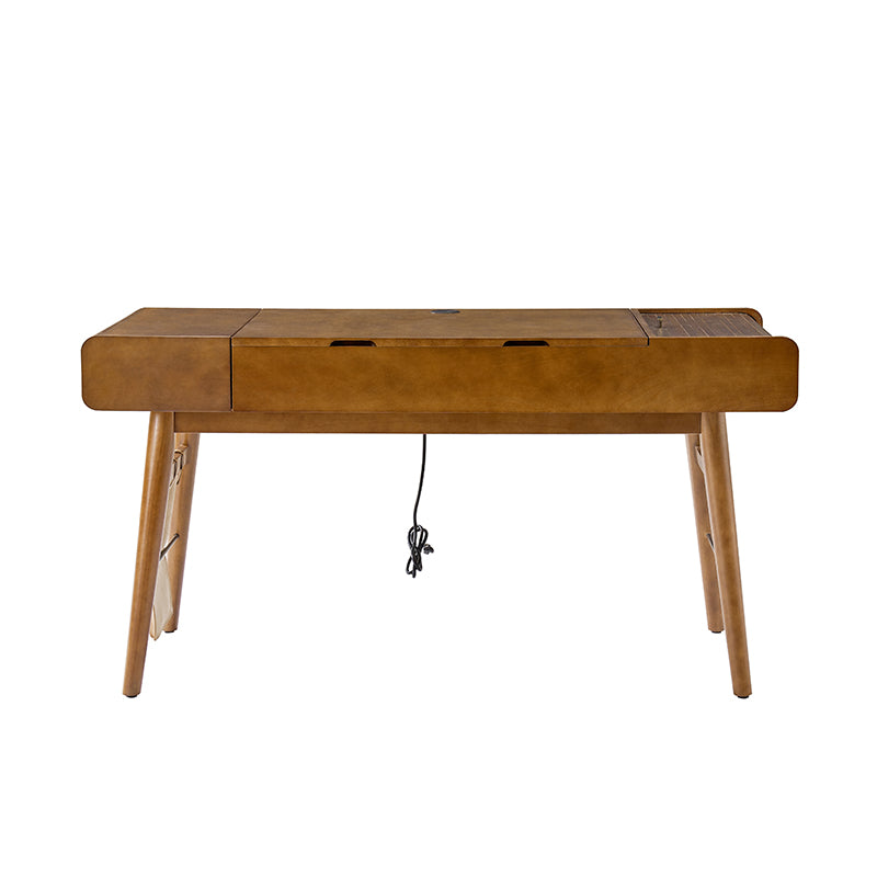 Reg  Mid-century Desk with Two Power Outlets