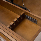Reg  Mid-century Desk with Two Power Outlets