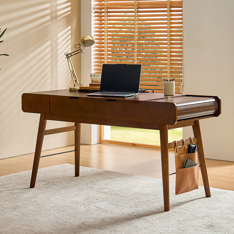 Reg  Mid-century Desk with Two Power Outlets