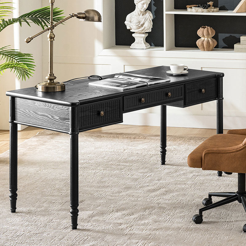 Isaac Transitional 60''W Office Desk With 3 Drawers