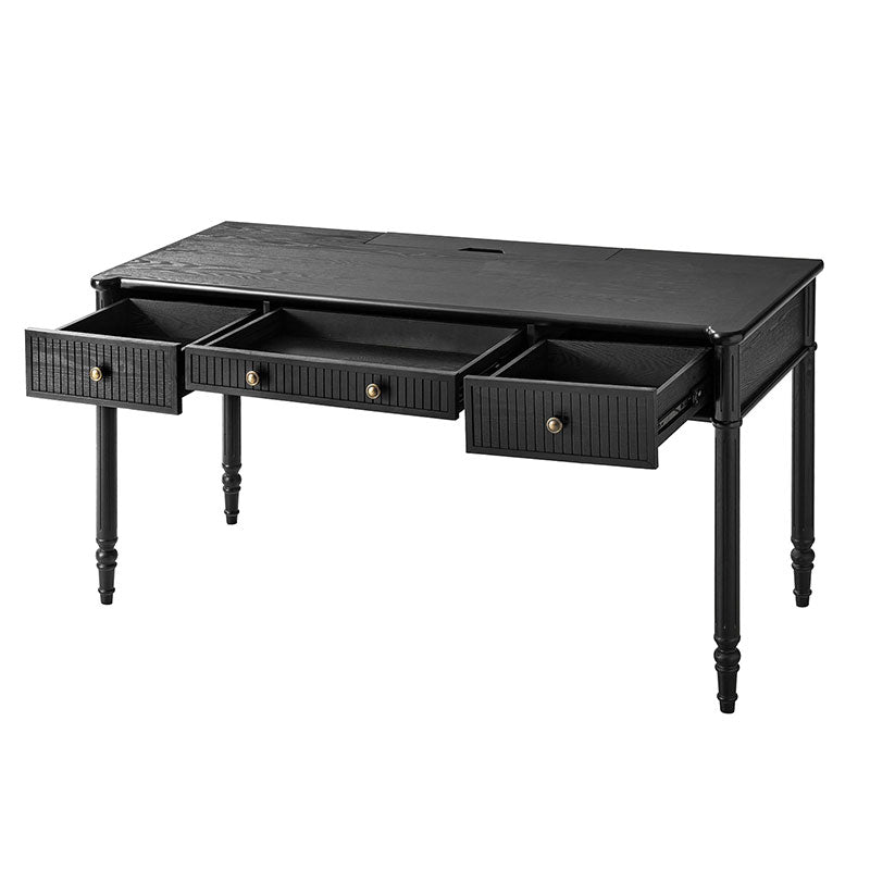 Isaac Transitional 60''W Office Desk With 3 Drawers