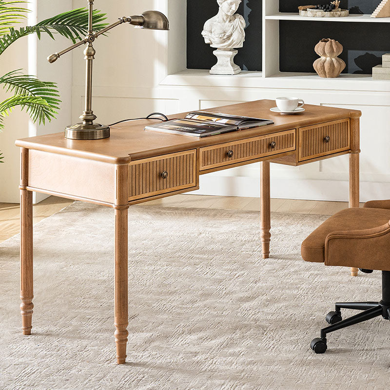 Isaac Transitional 60''W Office Desk With 3 Drawers