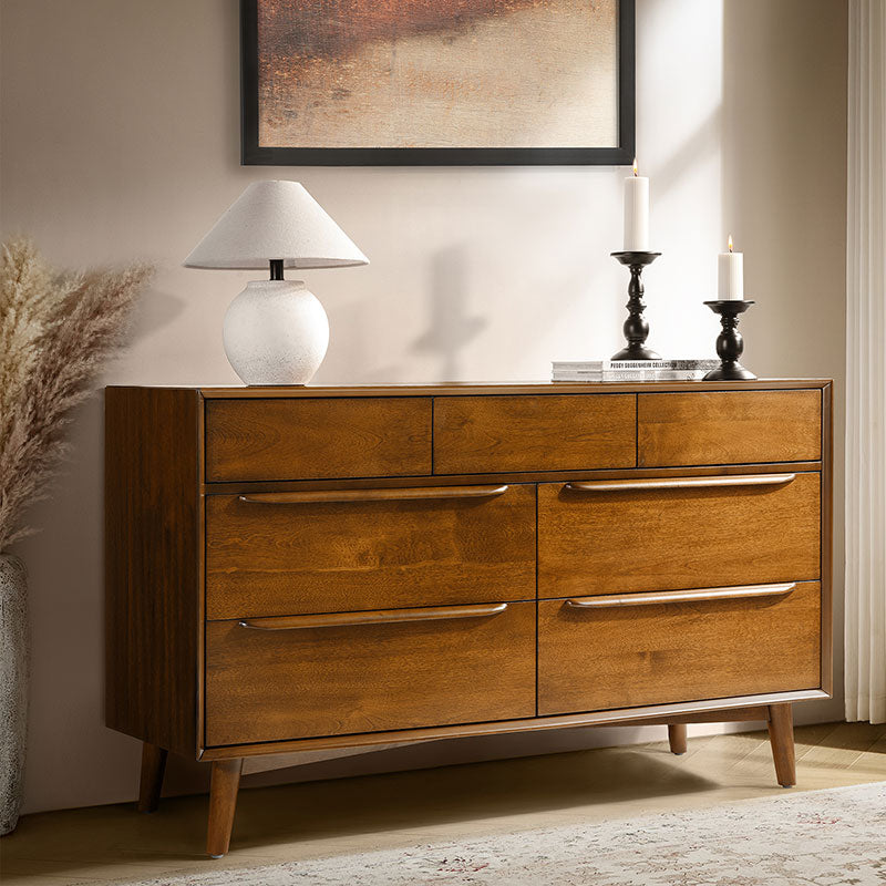 Ileanna Mid-century Modern 7-Drawer Dresser