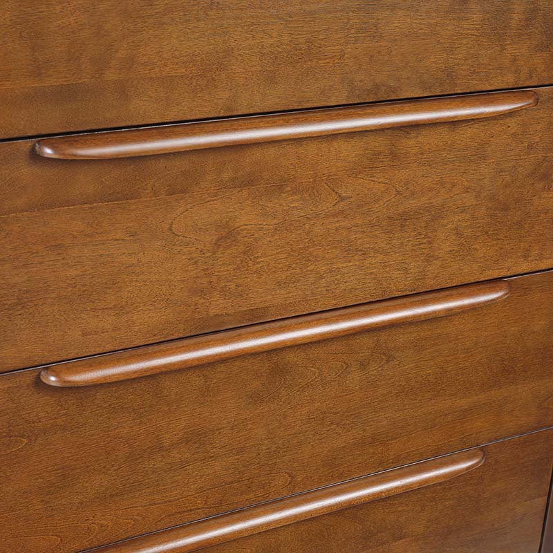 Raimunda 5-Drawer Chest Dresser with Solid Wood Frame