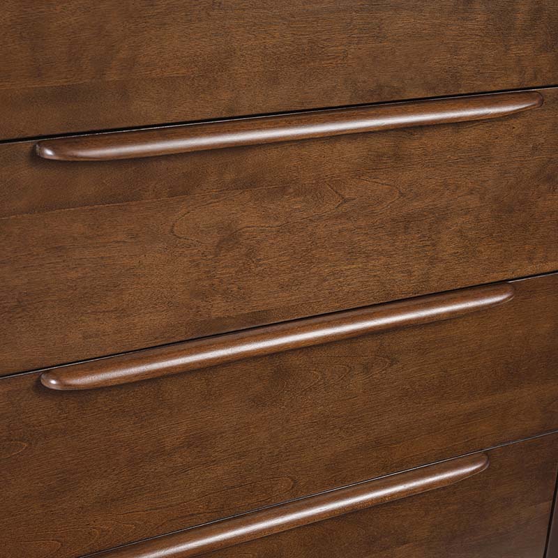 Raimunda 5-Drawer Chest Dresser with Solid Wood Frame