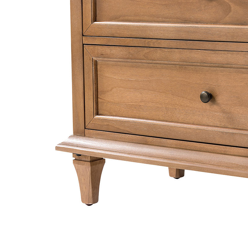 Robbie Transitional Solid Wood 6-Drawer Dresser for Bedroom Storage
