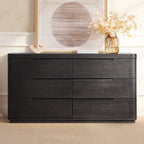 Brandon Modern Rubber Wood 6-Drawer Dresser