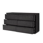 Brandon Modern Rubber Wood 6-Drawer Dresser