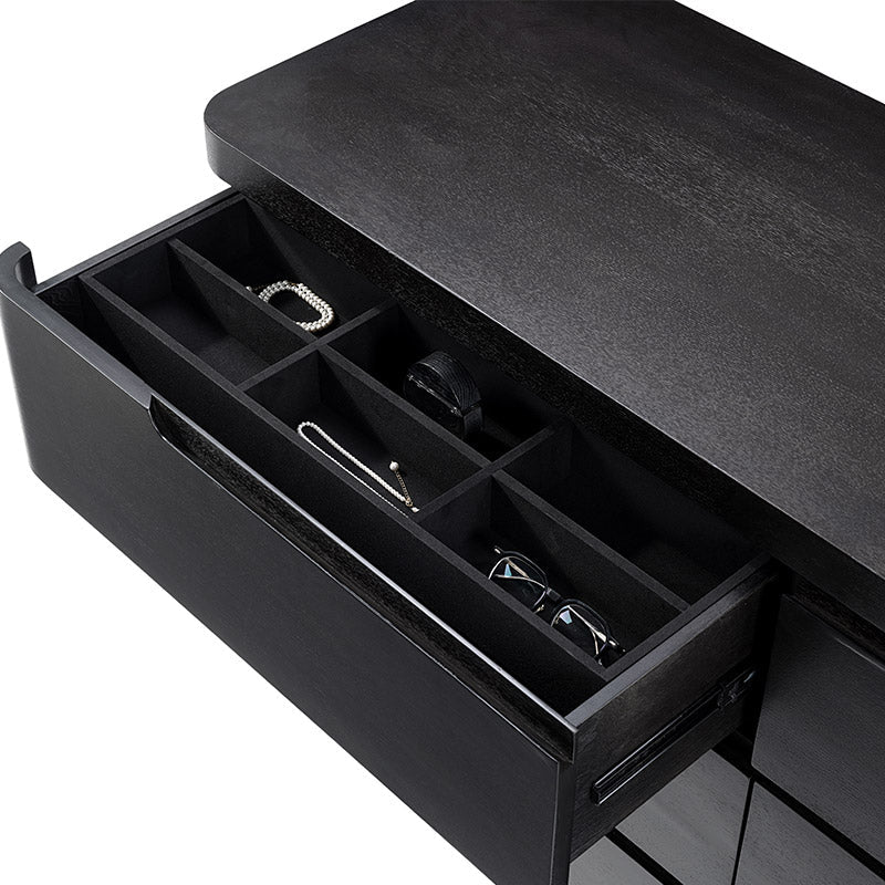 Brandon Modern Rubber Wood 6-Drawer Dresser