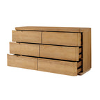 Brandon Modern Rubber Wood 6-Drawer Dresser