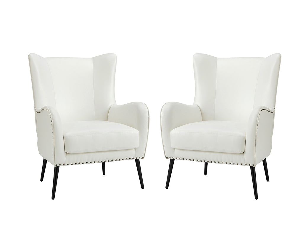 Shepherd Wingback Vegan Leather Armchair(Optional Types)