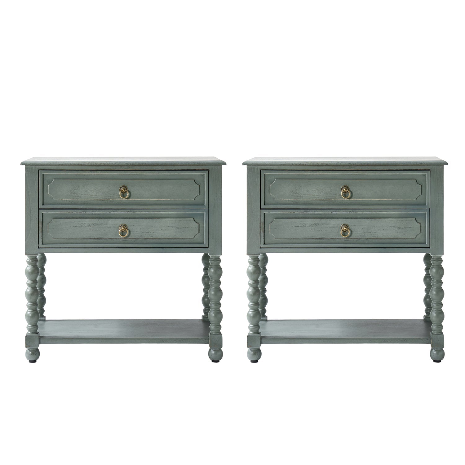 Multi-Functional Wooden Nightstand with USB & Open Shelf(Optional Types)