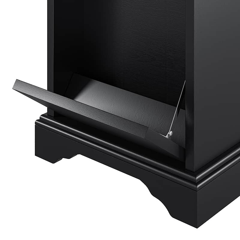 Roque Storage End Table with Hooded Wheels & Built-In Outlets(Optional Types)