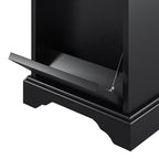 Roque Storage End Table with Hooded Wheels & Built-In Outlets(Optional Types)