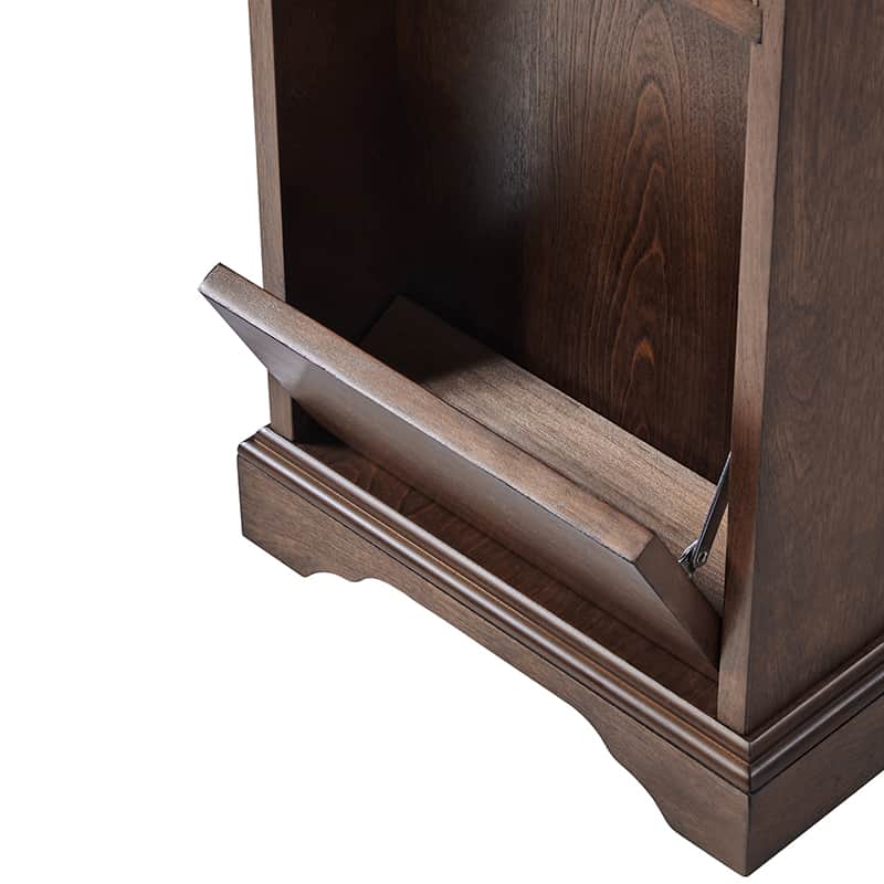 Roque Storage End Table with Hooded Wheels & Built-In Outlets(Optional Types)