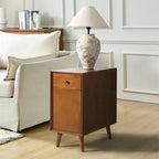 Vira End Table with Storage and Built-in Outlets(Optional Types)