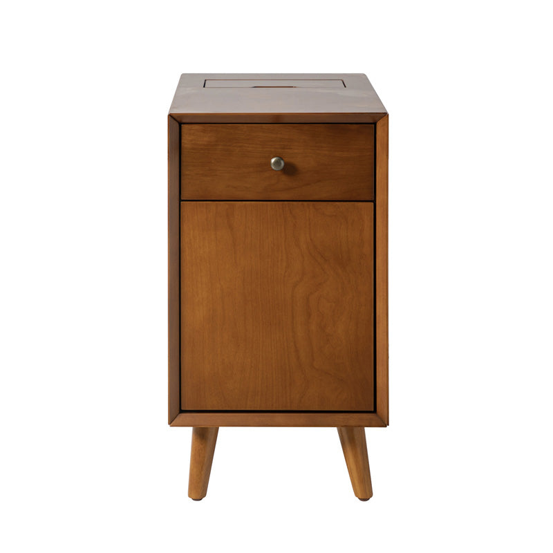 Vira End Table with Storage and Built-in Outlets(Optional Types)