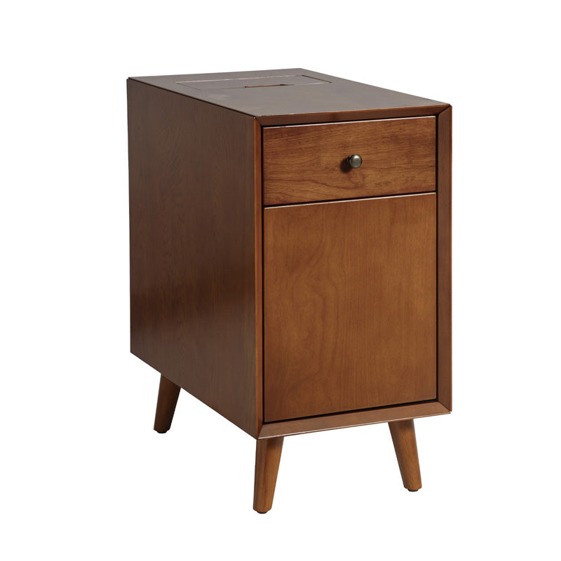 Vira End Table with Storage and Built-in Outlets(Optional Types)