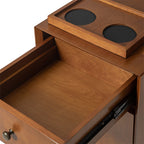 Vira End Table with Storage and Built-in Outlets(Optional Types)