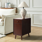 Vira End Table with Storage and Built-in Outlets(Optional Types)
