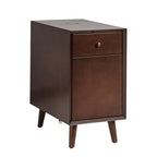 Vira End Table with Storage and Built-in Outlets(Optional Types)