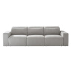 Moussea Modern Chenille Power Reclining Sofa with Sofa Bed Functionality