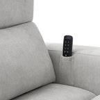 Moussea Modern Chenille Power Reclining Sofa with Sofa Bed Functionality