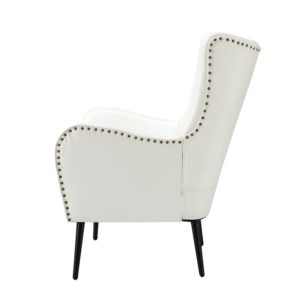 Shepherd Wingback Vegan Leather Armchair(Optional Types)