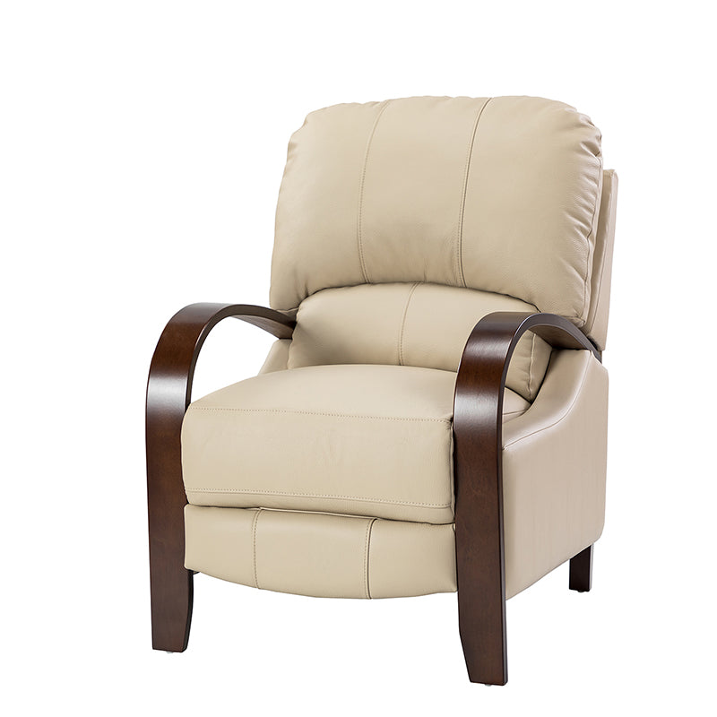 Melisa Genuine Leather Manual Recliner