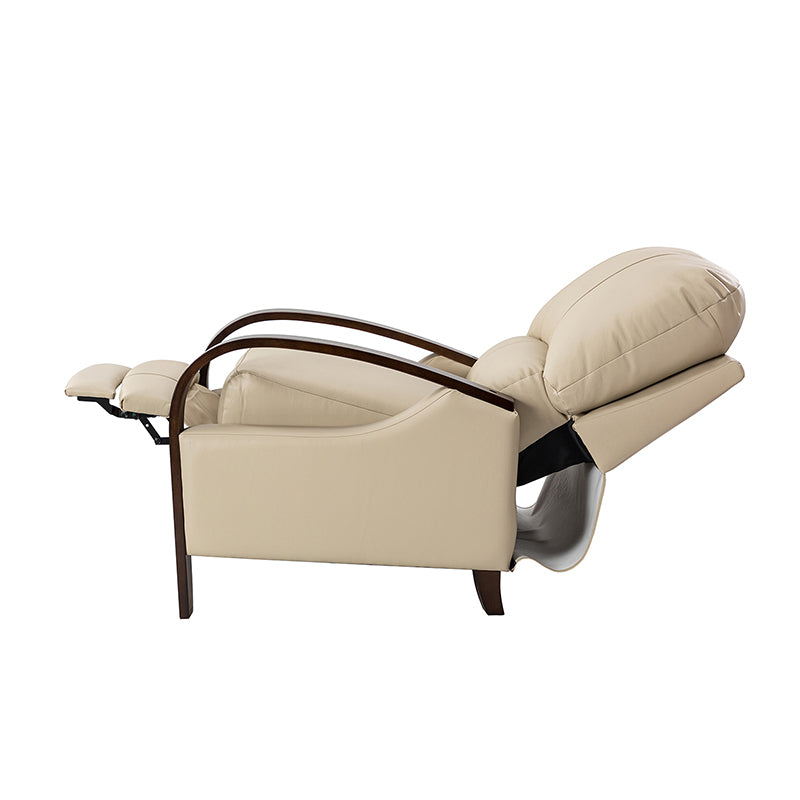 Melisa Genuine Leather Manual Recliner