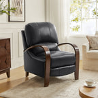 Melisa Genuine Leather Manual Recliner