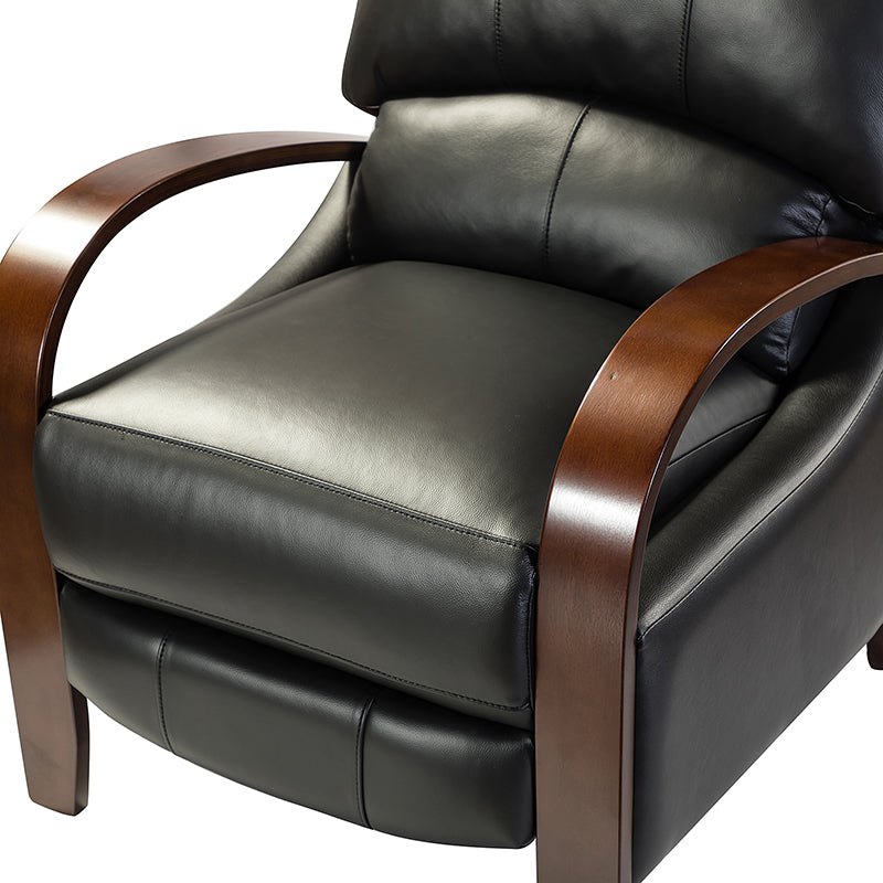 Melisa Genuine Leather Manual Recliner